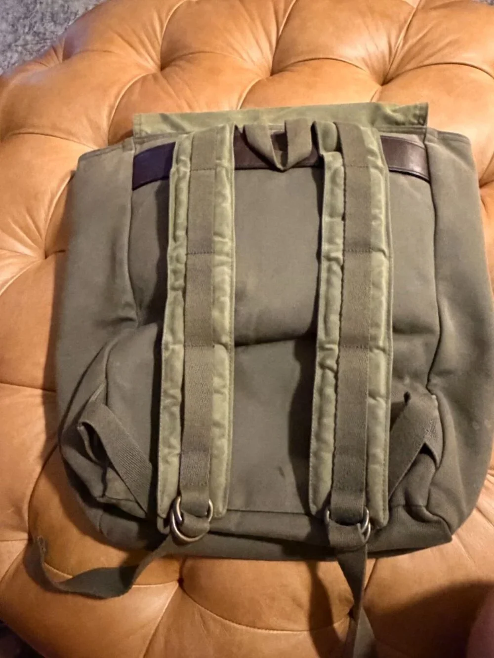 Filson waxed canvas backback MADE IN USA